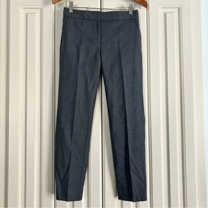 J. Crew Favorite Fit Pants Gray Career wear Trousers Classic Size 00 Petite NWT